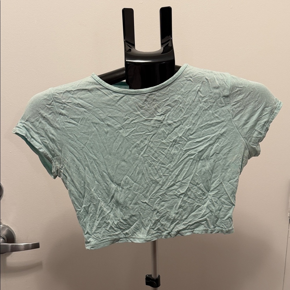 Boohoo Light Green Women's Crop Top